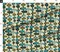 Teal Mid Century Retro Vintage 1950S Geometric Blue Green Modern Olive Abstract Custom Printed Fabric by Spoonflower Various Fabrics by the Yard or Fat Quarter